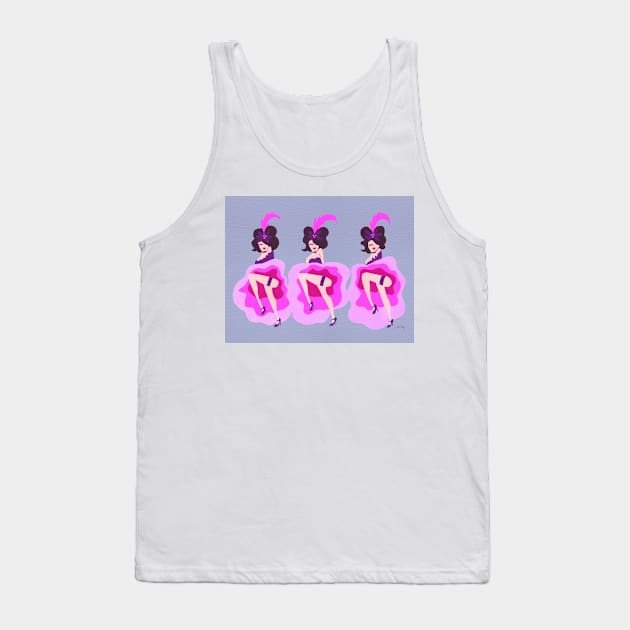 Purple Can Can Tank Top by CatCoq